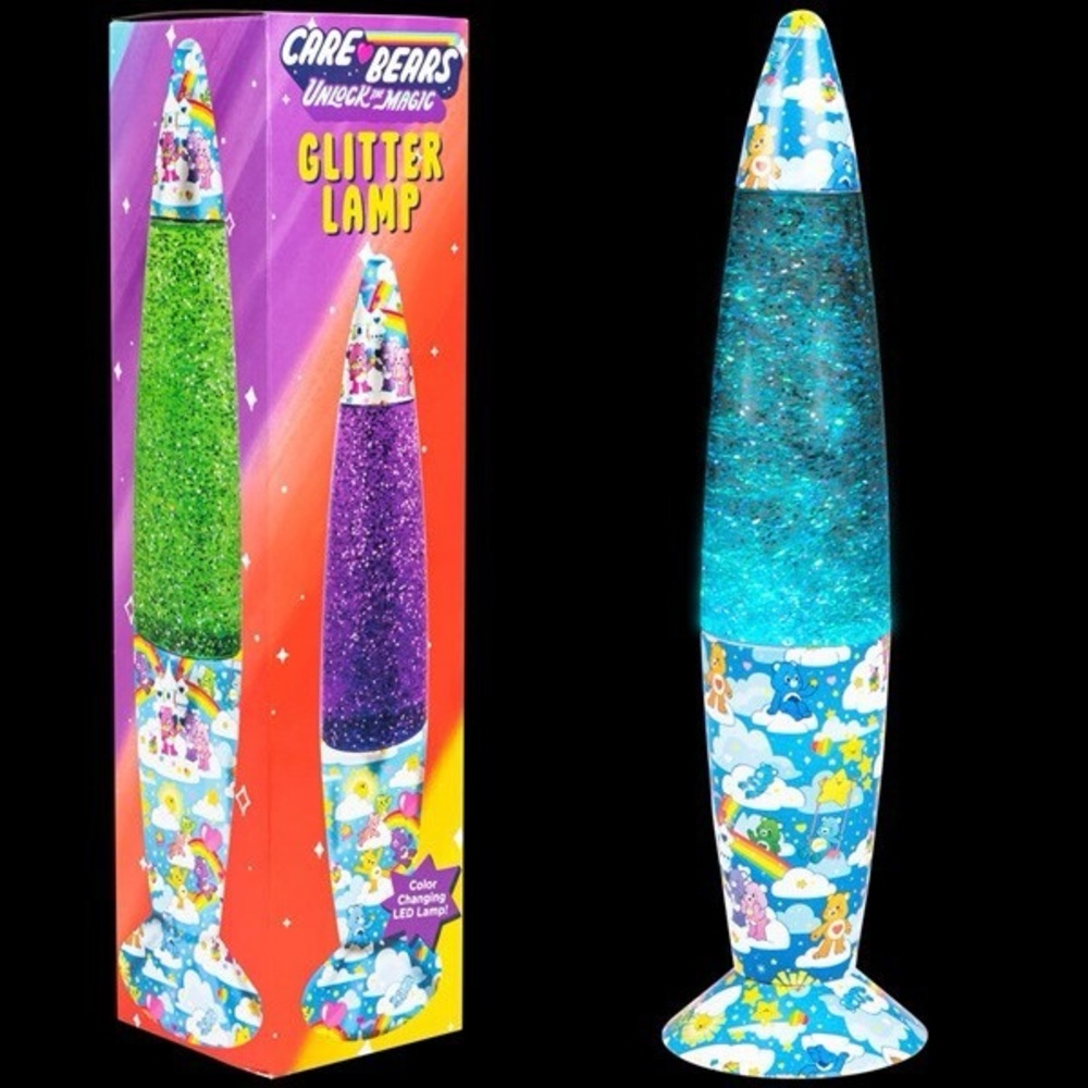 BNWT! Super Cute Care Bears Color Changing Glitter Lamp 💕✨